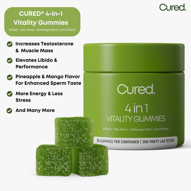 CURED® 4 in 1 vitality gummies